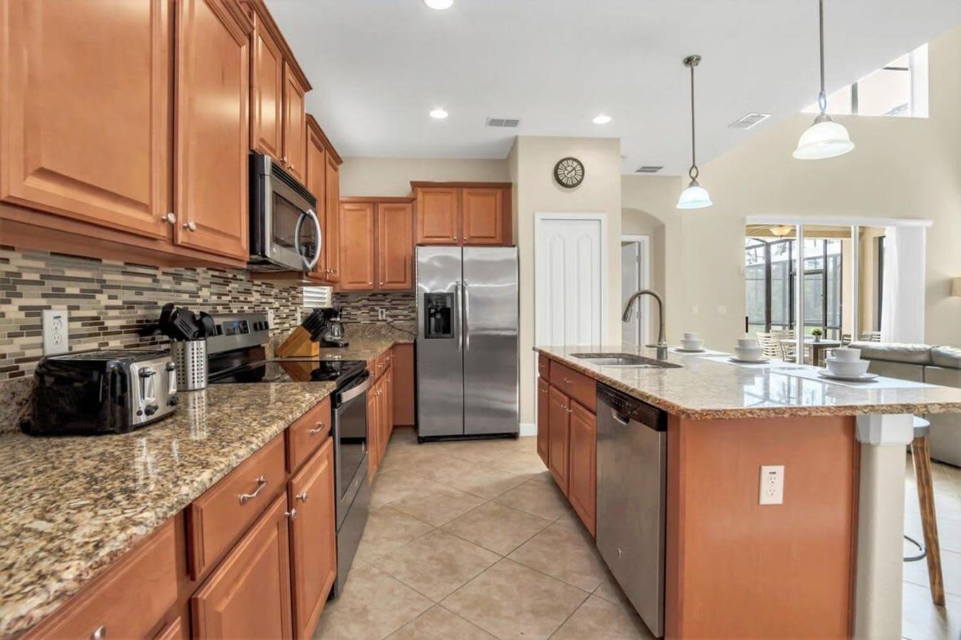 Near Disney - 5Br Home- Games Pool Hot Tub & Bbq Kissimmee Esterno foto