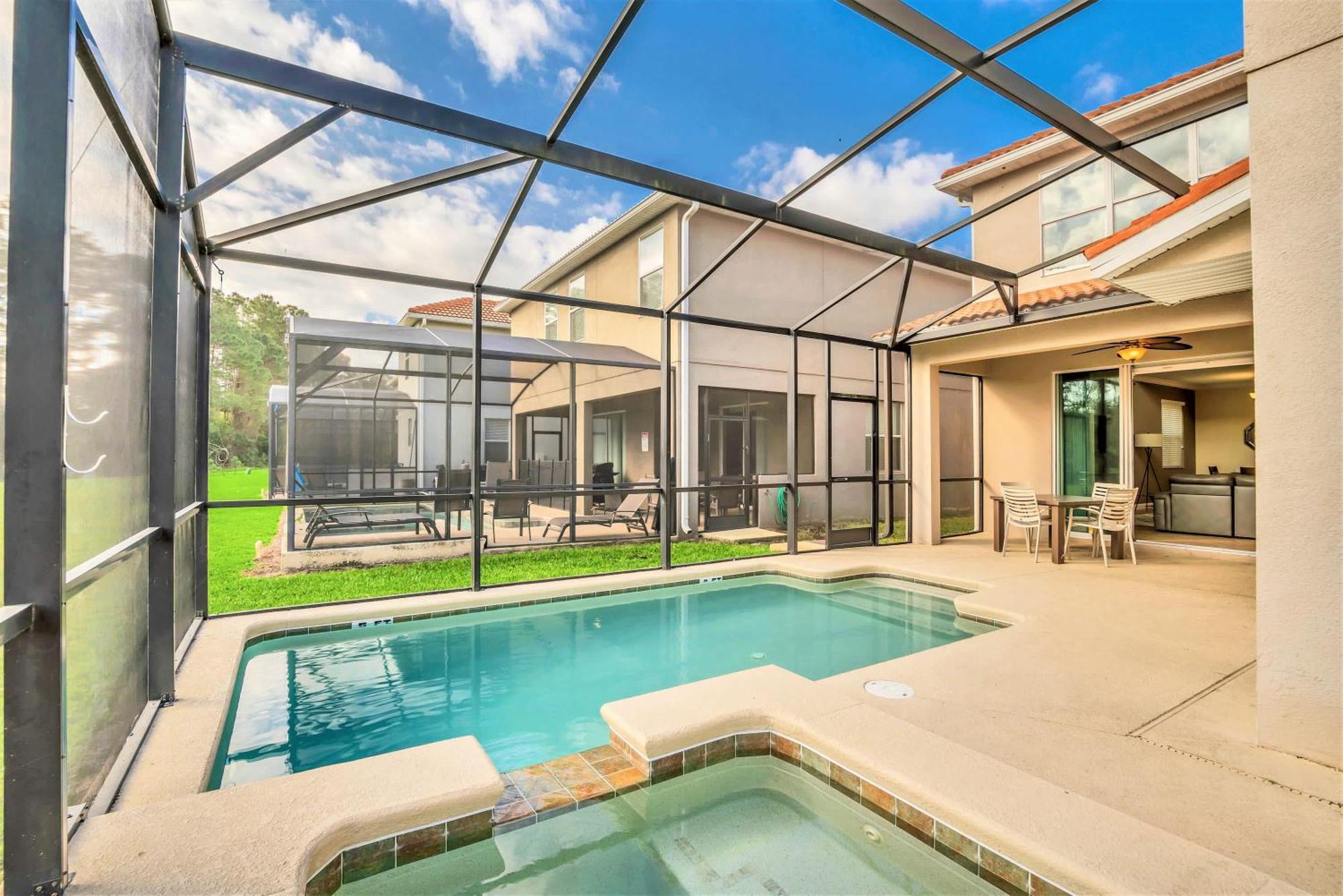 Near Disney - 5Br Home- Games Pool Hot Tub & Bbq Kissimmee Esterno foto