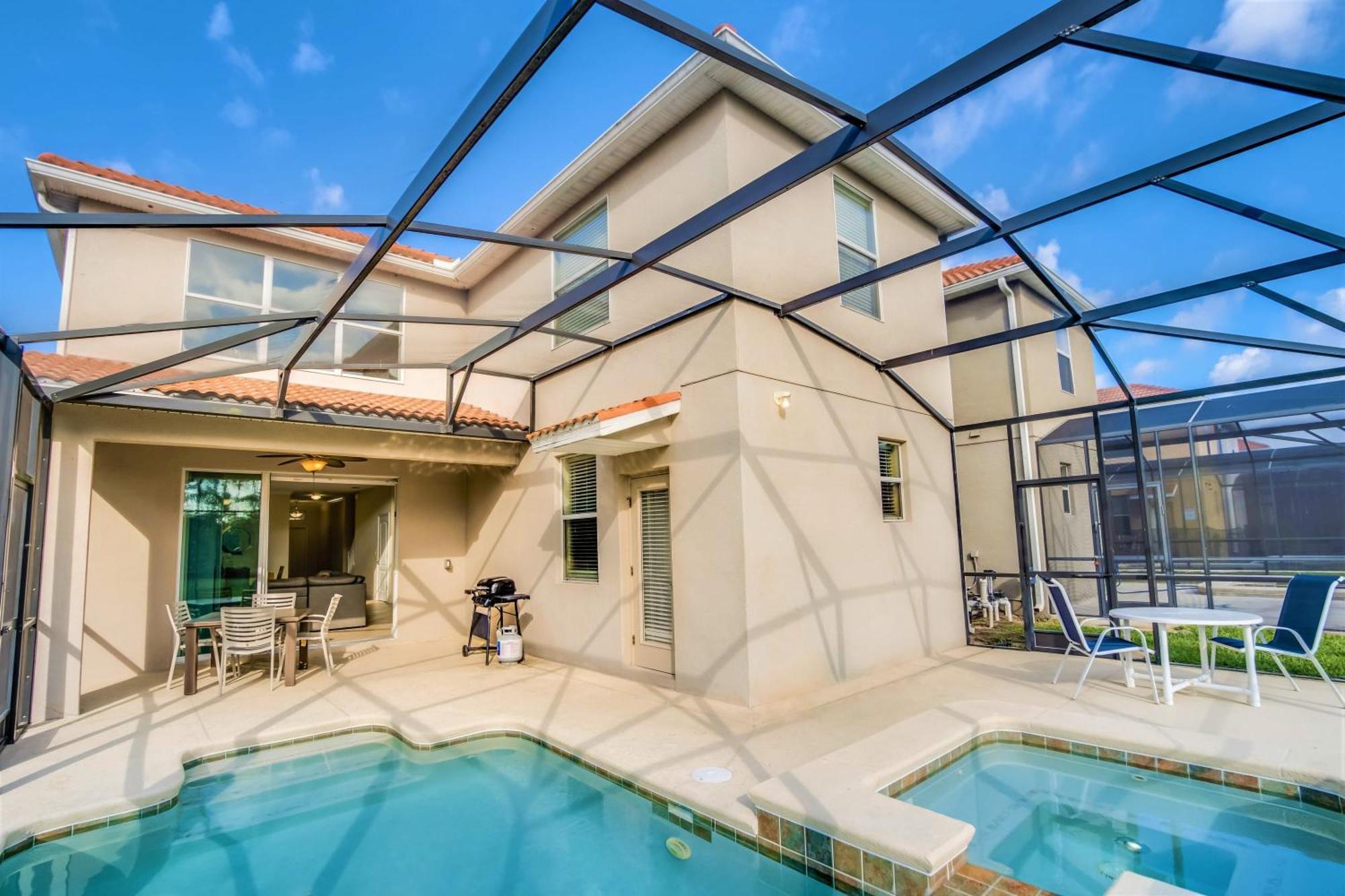 Near Disney - 5Br Home- Games Pool Hot Tub & Bbq Kissimmee Esterno foto